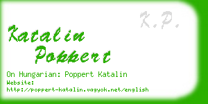 katalin poppert business card